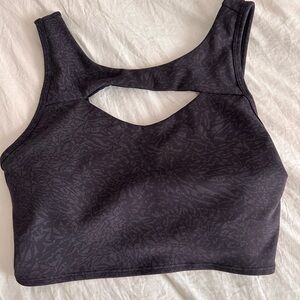 Black Lululemon Cutout Tank Size 4